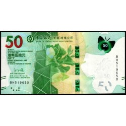 Hong Kong - Bank of China - Pick 349b - 50 dollars - Série BH - 01/01/2021 - Etat : NEUF
