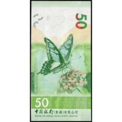 Hong Kong - Bank of China - Pick 349b - 50 dollars - Série BH - 01/01/2021 - Etat : NEUF