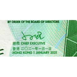 Hong Kong - Bank of China - Pick 349b - 50 dollars - Série BH - 01/01/2021 - Etat : NEUF
