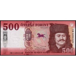 Hongrie - Pick 202b - 500 forint - Série EM - 2022 - Etat : NEUF