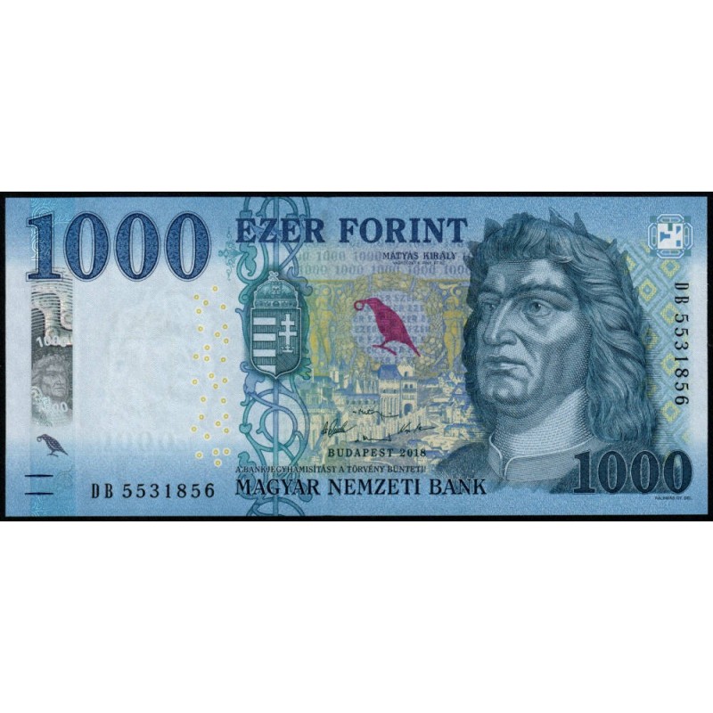 Hongrie - Pick 203b - 1'000 forint - Série DB - 2018 - Etat : NEUF