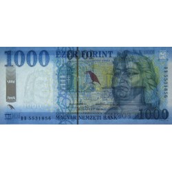 Hongrie - Pick 203b - 1'000 forint - Série DB - 2018 - Etat : NEUF