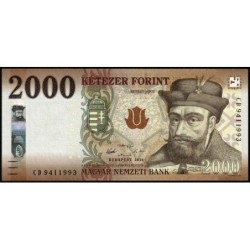 Hongrie - Pick 204a - 2'000 forint - Série CD - 2016 - Etat : NEUF