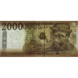 Hongrie - Pick 204a - 2'000 forint - Série CF - 2016 - Etat : NEUF