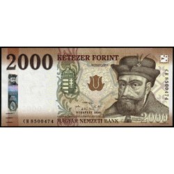 Hongrie - Pick 204b - 2'000 forint - Série CH - 2020 - Etat : NEUF