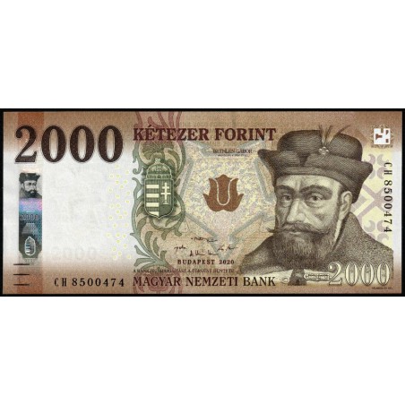 Hongrie - Pick 204b - 2'000 forint - Série CH - 2020 - Etat : NEUF