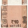 Inde - Pick 109f_2 - 10 rupees - Série 92E - Lettre E - 2022 - Etat : NEUF