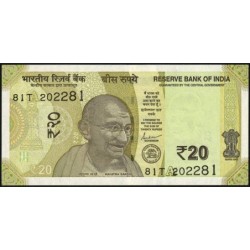 Inde - Pick 110e_1 - 20 rupees - Série 81T - Lettre A - 2023 - Etat : NEUF