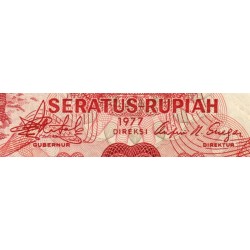 Indonésie - Pick 116 - 100 rupiah - Série CGF - 1977 - Etat : NEUF