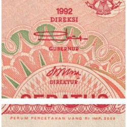 Indonésie - Pick 127h - 100 rupiah - Série ZPB - 2000 - Etat : NEUF