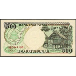 Indonésie - Pick 128f - 500 rupiah - Série SZE - 1997 - Etat : NEUF