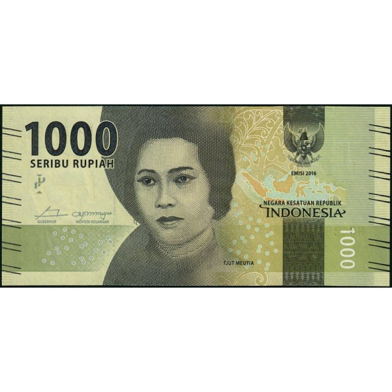 Indonésie - Pick 154c_1 - 1'000 rupiah - Série HAC - 2016/2018 - Etat : NEUF