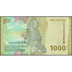 Indonésie - Pick 162b - 1'000 rupiah - Série VAV - 2022/2023 - Etat : NEUF