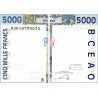 Bénin - Pick 213Bm - 5'000 francs - 2003 - Etat : SPL+
