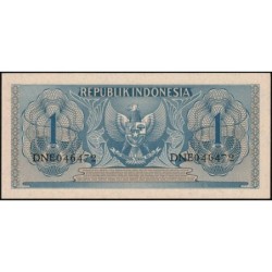 Indonésie - Pick 74 - 1 rupiah - Série DNE - 1956 - Etat : NEUF