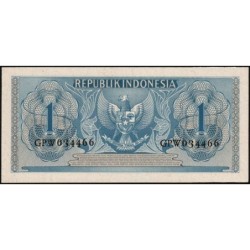 Indonésie - Pick 74 - 1 rupiah - Série GPW - 1956 - Etat : NEUF