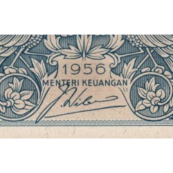 Indonésie - Pick 74 - 1 rupiah - Série JWH - 1956 - Etat : pr.NEUF