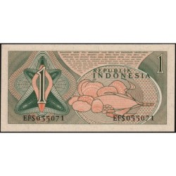 Indonésie - Pick 78a - 1 rupiah - Série EFS - 1961 - Etat : NEUF
