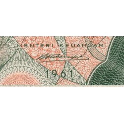 Indonésie - Pick 78a - 1 rupiah - Série GZZ - 1961 - Etat : pr.NEUF