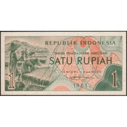 Indonésie - Pick 78a - 1 rupiah - Série HNR - 1961 - Etat : NEUF