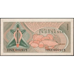 Indonésie - Pick 78a - 1 rupiah - Série HNR - 1961 - Etat : NEUF