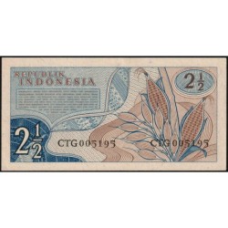 Indonésie - Pick 79 - 2 1/2 rupiah - Série CTG - 1961 - Etat : NEUF
