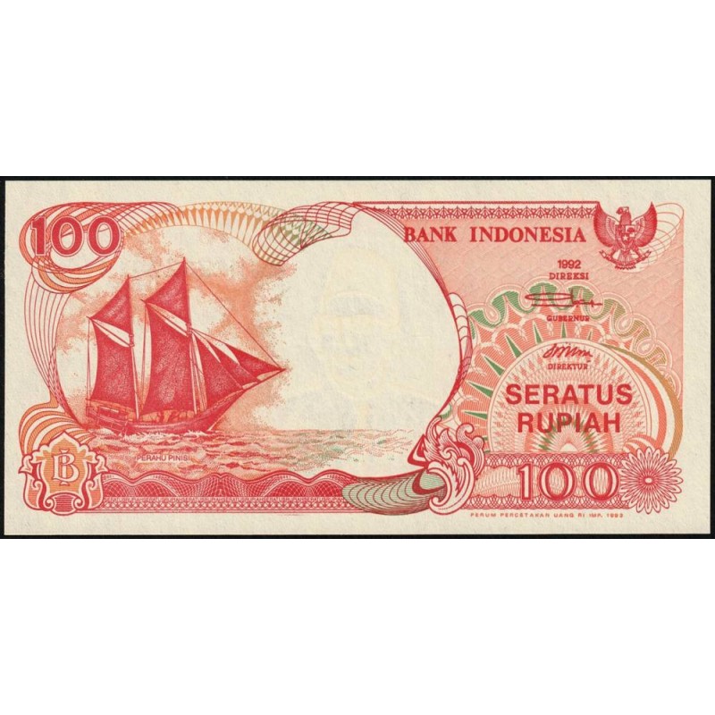 Indonésie - Pick 127a - 100 rupiah - Série NAZ - 1992/1992 - Etat : NEUF