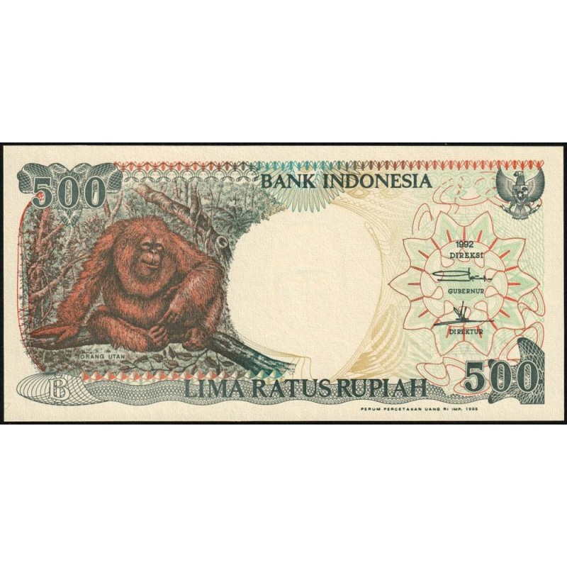 Indonésie - Pick 128g - 500 rupiah - Série BDT - 1992/1998 - Etat : NEUF