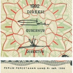Indonésie - Pick 128g - 500 rupiah - Série CFA - 1992/1998 - Etat : NEUF
