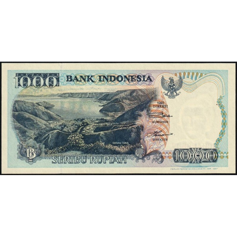 Indonésie - Pick 129f - 1'000 rupiah - Série QCH - 1992/1997 - Etat : NEUF