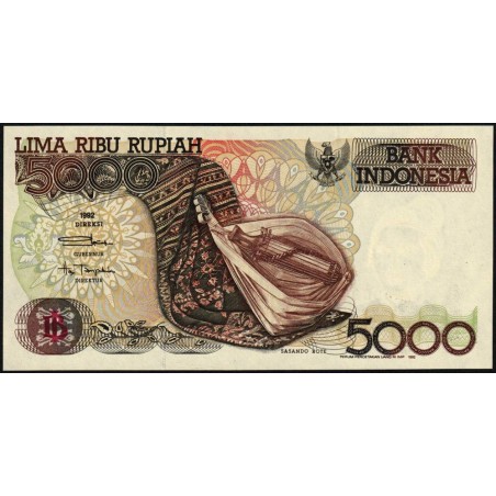 Indonésie - Pick 130a - 5'000 rupiah - Série EAD - 1992/1992 - Etat : NEUF
