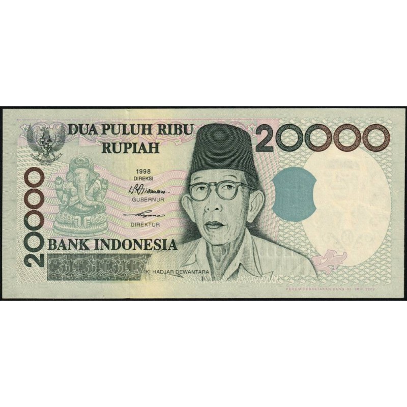 Indonésie - Pick 138e - 20'000 rupiah - Série ULM - 1998/2002 - Etat : NEUF
