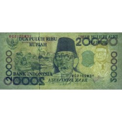 Indonésie - Pick 138e - 20'000 rupiah - Série YEW - 1998/2002 - Etat : NEUF