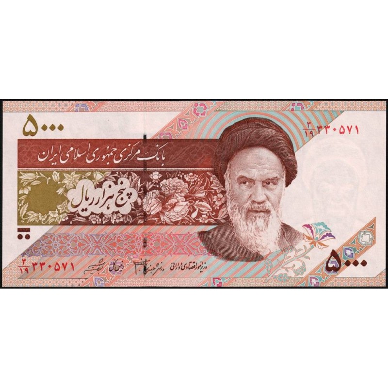 Iran - Pick 145f - 5'000 rials - Série 3/19 - 2010 - Etat : NEUF