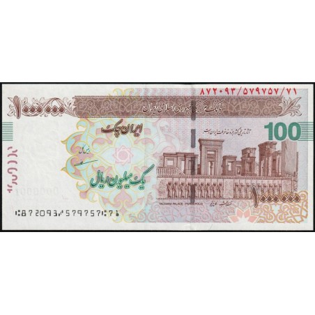 Iran - Pick 154A - 1'000'000 rials / 100 tomans - Série 71 - 2014 - Etat : NEUF