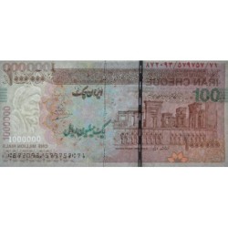 Iran - Pick 154A - 1'000'000 rials / 100 tomans - Série 71 - 2014 - Etat : NEUF