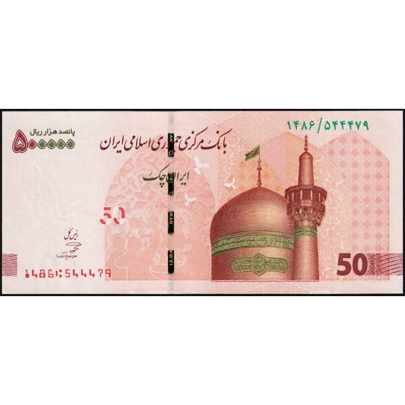 Iran - Pick 164c - 500'000 rials / 50 tomans - Série 1486 - 2022 - Etat : NEUF
