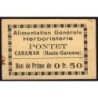 31 - Caraman - Alimentation Générale Herboristerie - Pontet - 0 franc 50 - Type 1b - Etat : TTB+