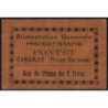 31 - Caraman - Alimentation Générale Herboristerie - Pontet - 1 franc - Type 1a - Etat : TTB