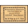 31 - Caraman - Alimentation Générale Herboristerie - Pontet - 0 franc 50 - Type 1b - Etat : TB+