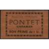 31 - Caraman - Alimentation - Herboristerie - Pontet - 1 franc - Type 2a - Etat : TB+