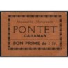 31 - Caraman - Alimentation - Herboristerie - Pontet - 1 franc - Type 2a - Etat : TTB
