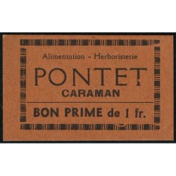 31 - Caraman - Alimentation - Herboristerie - Pontet - 1 franc - Type 2a - Etat : NEUF