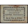 31 - Caraman - Alimentation Générale Herboristerie - Pontet - 2 francs - Type 1a - Etat : TB-