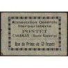31 - Caraman - Alimentation Générale Herboristerie - Pontet - 2 francs - Type 1a - Etat : TTB+