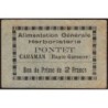 31 - Caraman - Alimentation Générale Herboristerie - Pontet - 2 francs - Type 1a - Etat : TTB+