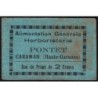 31 - Caraman - Alimentation Générale Herboristerie - Pontet - 2 francs - Type 1b - Etat : TB-