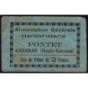 31 - Caraman - Alimentation Générale Herboristerie - Pontet - 2 francs - Type 1b - Etat : B+