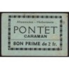 31 - Caraman - Alimentation - Herboristerie - Pontet - 2 francs - Type 2a - Etat : TTB
