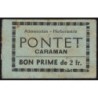 31 - Caraman - Alimentation - Herboristerie - Pontet - 2 francs - Type 2a - Etat : TB